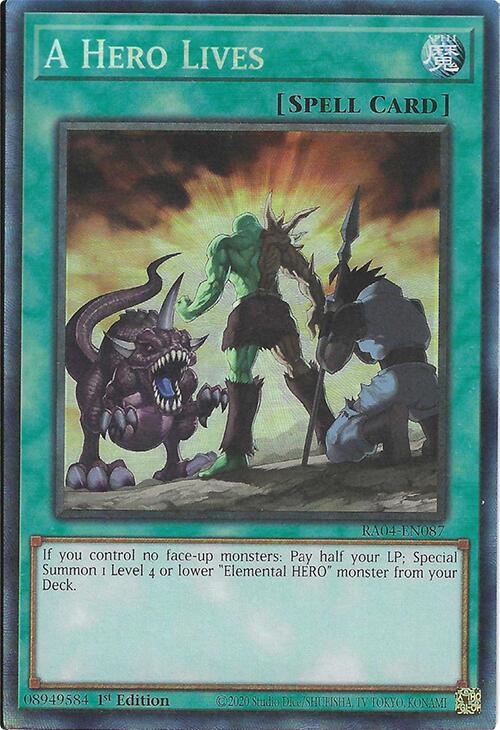 A Hero Lives [RA04-EN087] Prismatic Collector's Rare | GnG Games