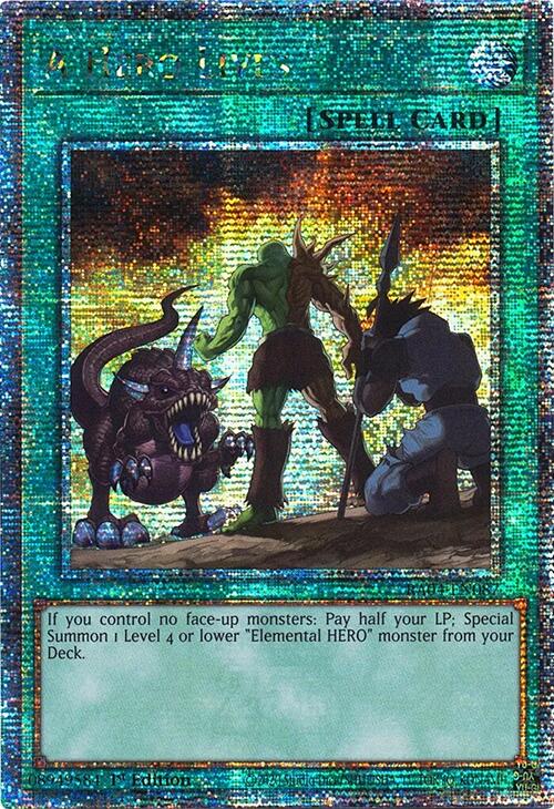 A Hero Lives [RA04-EN087] Quarter Century Secret Rare | GnG Games
