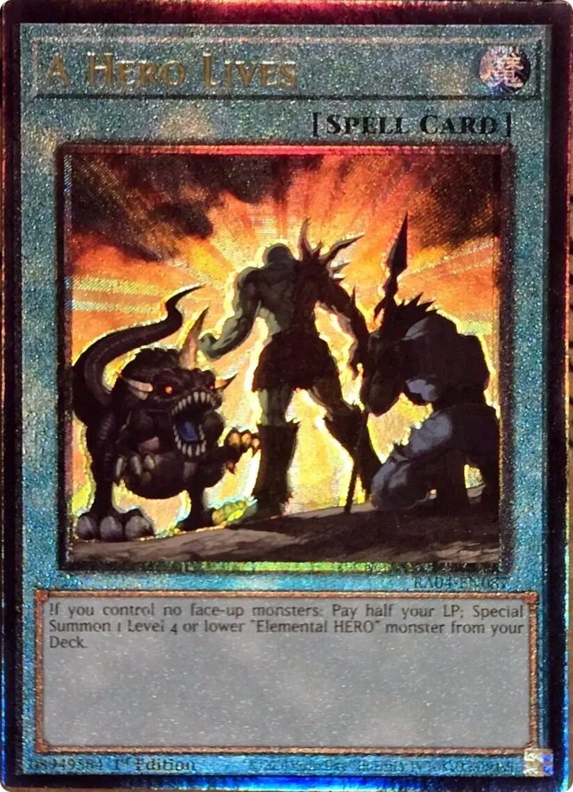 A Hero Lives [RA04-EN087] Prismatic Ultimate Rare | GnG Games