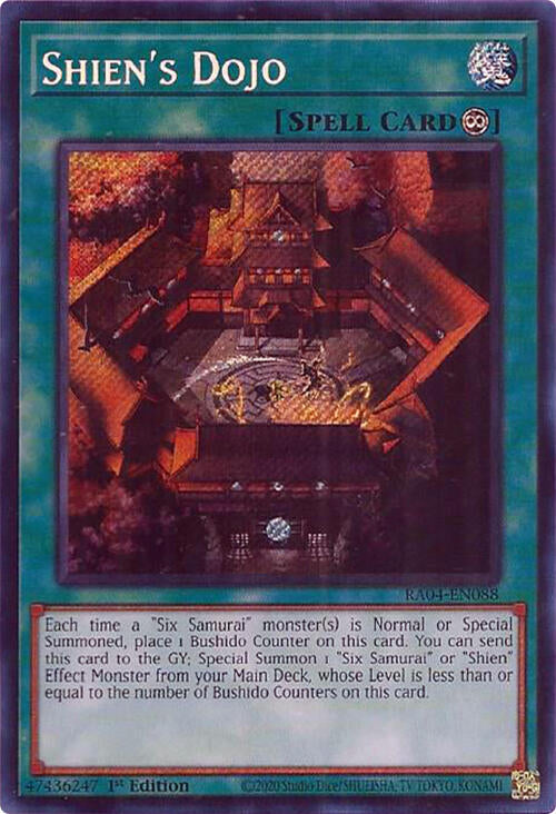 Shien's Dojo [RA04-EN088] Secret Rare | GnG Games