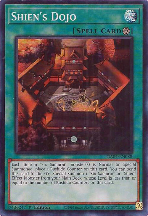 Shien's Dojo [RA04-EN088] Super Rare | GnG Games