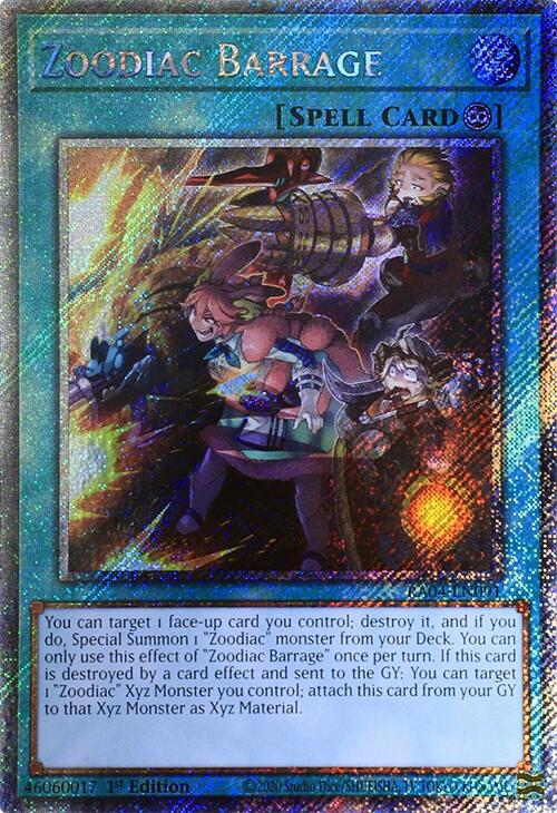 Zoodiac Barrage [RA04-EN091] Platinum Secret Rare | GnG Games