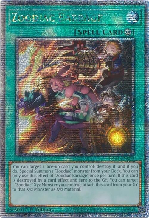 Zoodiac Barrage [RA04-EN091] Quarter Century Secret Rare | GnG Games