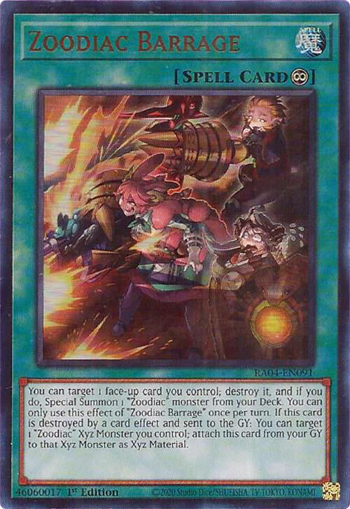 Zoodiac Barrage [RA04-EN091] Ultra Rare | GnG Games
