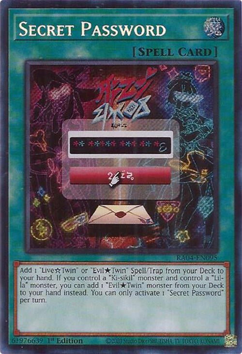 Secret Password [RA04-EN095] Secret Rare | GnG Games