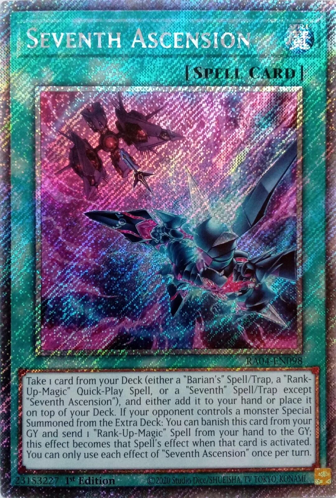 Seventh Ascension [RA04-EN098] Platinum Secret Rare | GnG Games