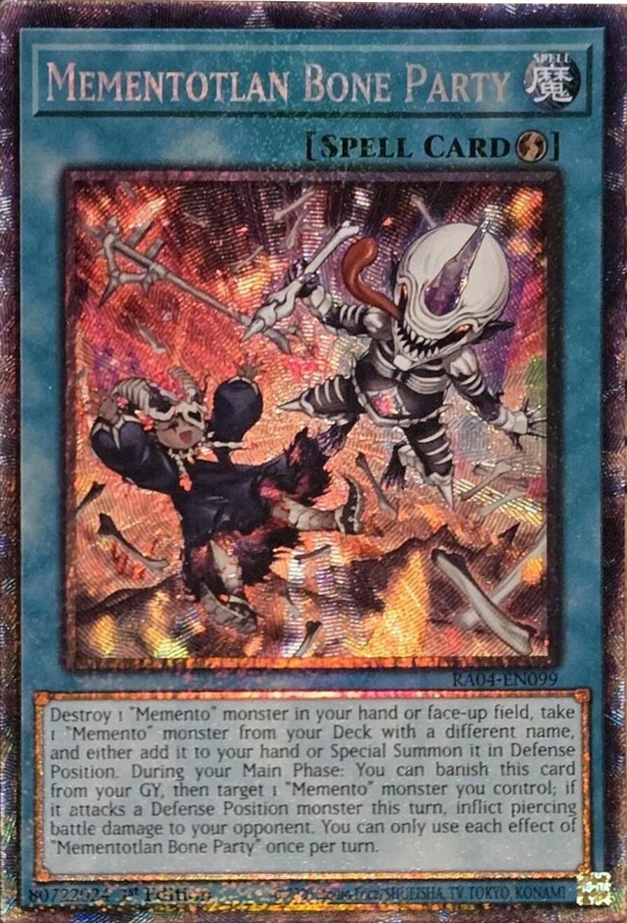 Mementotlan Bone Party [RA04-EN099] Prismatic Collector's Rare | GnG Games
