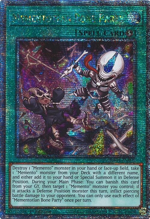 Mementotlan Bone Party [RA04-EN099] Quarter Century Secret Rare | GnG Games