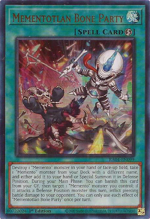 Mementotlan Bone Party [RA04-EN099] Ultra Rare | GnG Games