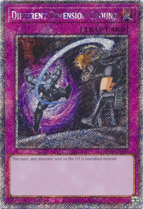 Different Dimension Ground [RA04-EN101] Platinum Secret Rare | GnG Games