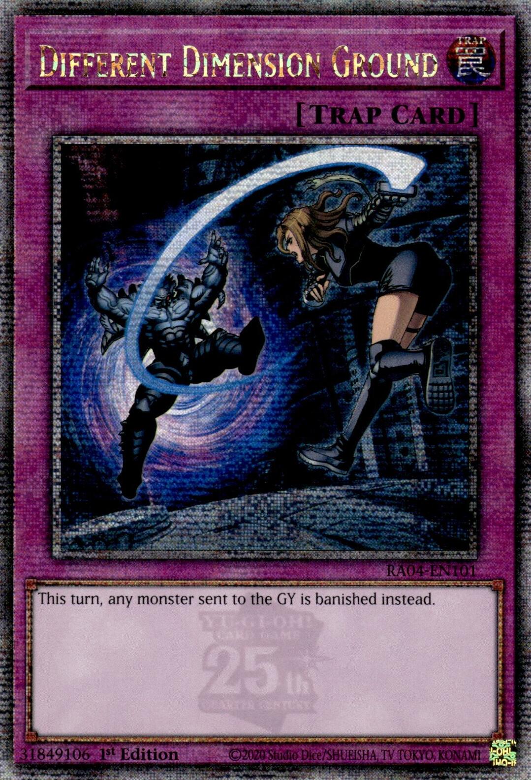 Different Dimension Ground [RA04-EN101] Quarter Century Secret Rare | GnG Games
