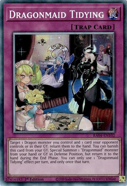 Dragonmaid Tidying [RA04-EN102] Prismatic Collector's Rare | GnG Games