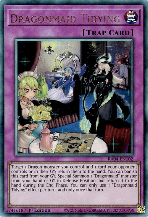 Dragonmaid Tidying [RA04-EN102] Prismatic Ultimate Rare | GnG Games