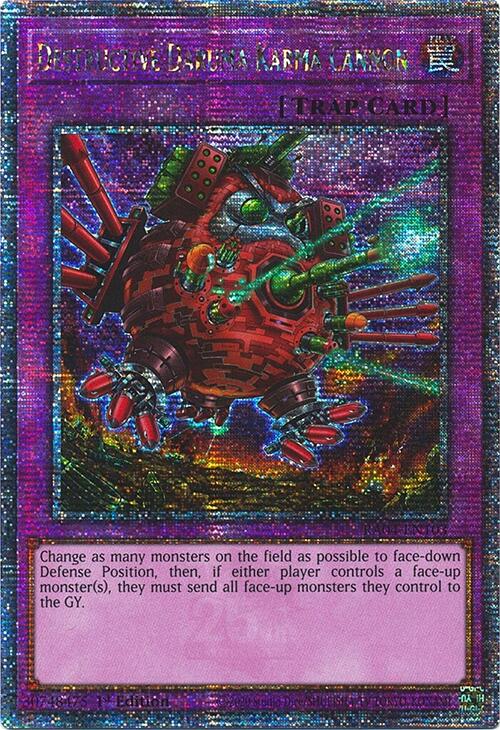 Destructive Daruma Karma Cannon [RA04-EN103] Quarter Century Secret Rare | GnG Games