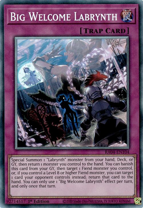 Big Welcome Labrynth [RA04-EN104] Prismatic Collector's Rare | GnG Games
