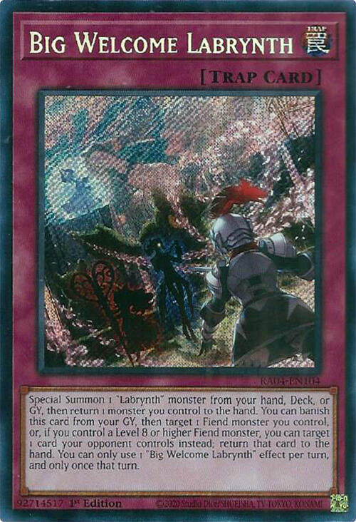 Big Welcome Labrynth [RA04-EN104] Secret Rare | GnG Games