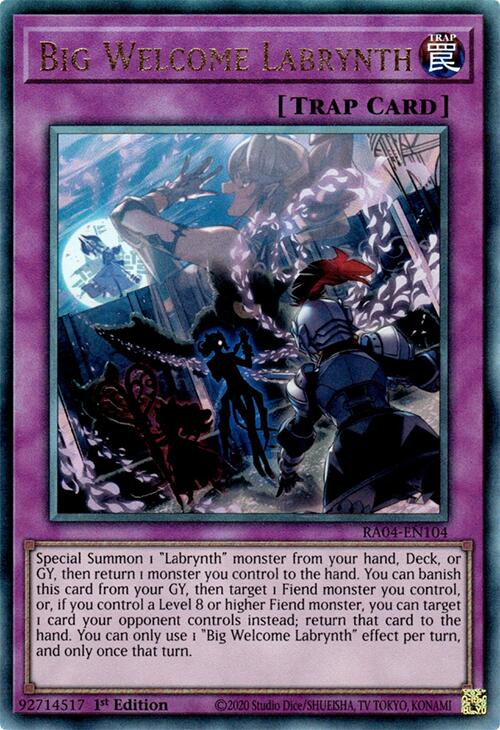 Big Welcome Labrynth [RA04-EN104] Prismatic Ultimate Rare | GnG Games