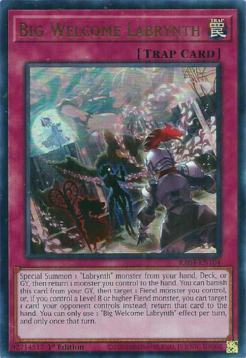 Big Welcome Labrynth [RA04-EN104] Ultra Rare | GnG Games