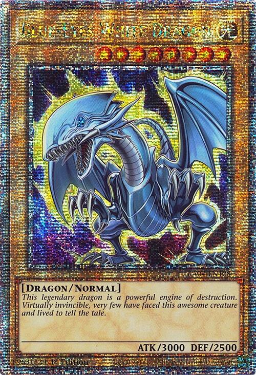 Blue-Eyes White Dragon (7th Art) [RA04-EN108] Quarter Century Secret Rare | GnG Games