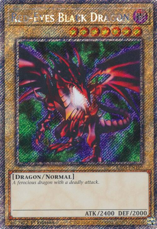 Red-Eyes Black Dragon (4th Art) [RA04-EN109] Platinum Secret Rare | GnG Games