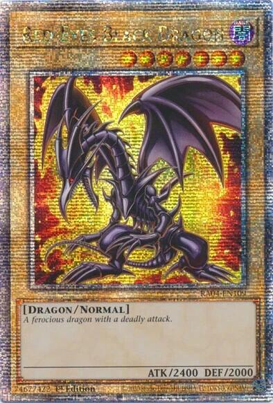 Red-Eyes Black Dragon (7th Art) [RA04-EN109] Quarter Century Secret Rare | GnG Games