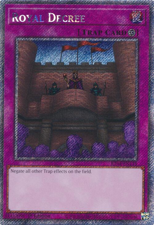 Royal Decree [RA04-EN113] Platinum Secret Rare | GnG Games