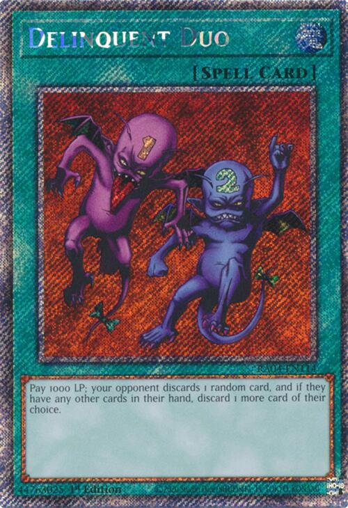 Delinquent Duo [RA04-EN114] Platinum Secret Rare | GnG Games