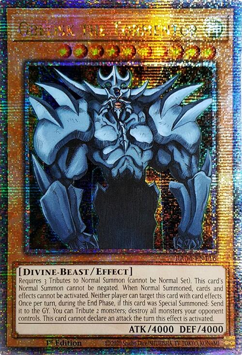 Obelisk the Tormentor [RA04-EN116] Quarter Century Secret Rare | GnG Games