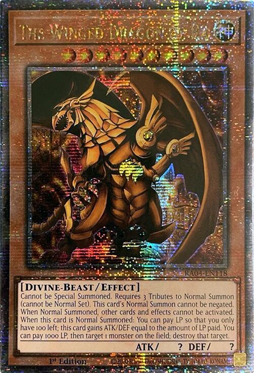 The Winged Dragon of Ra [RA04-EN118] Quarter Century Secret Rare | GnG Games