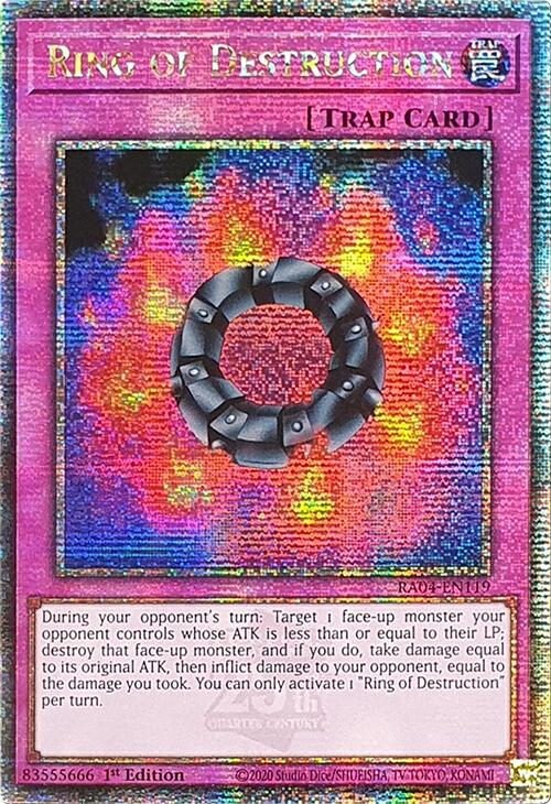 Ring of Destruction [RA04-EN119] Quarter Century Secret Rare | GnG Games
