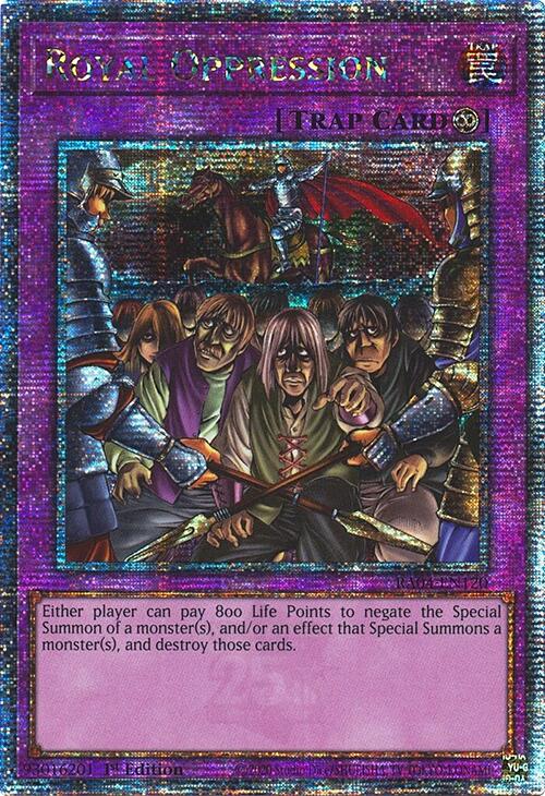 Royal Oppression [RA04-EN120] Quarter Century Secret Rare | GnG Games