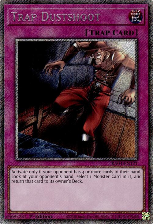 Trap Dustshoot [RA04-EN121] Platinum Secret Rare | GnG Games