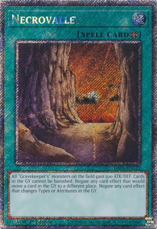 Necrovalley [RA04-EN122] Platinum Secret Rare | GnG Games