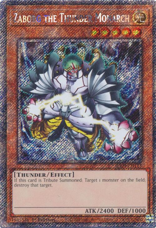 Zaborg the Thunder Monarch [RA04-EN125] Platinum Secret Rare | GnG Games