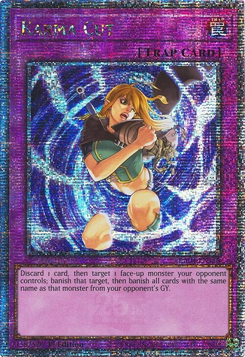 Karma Cut [RA04-EN128] Quarter Century Secret Rare | GnG Games