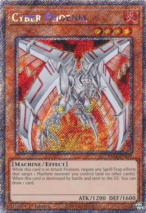 Cyber Phoenix [RA04-EN129] Platinum Secret Rare | GnG Games