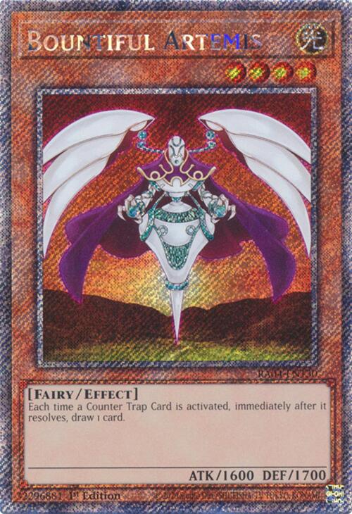 Bountiful Artemis [RA04-EN130] Platinum Secret Rare | GnG Games