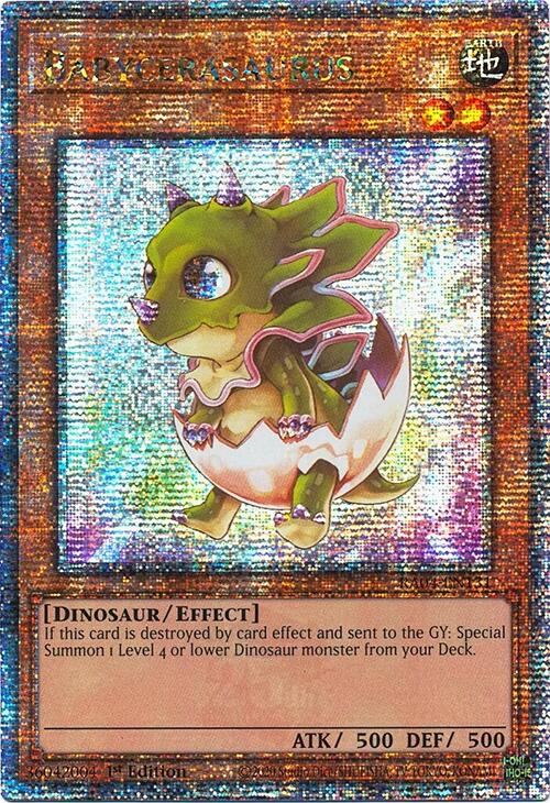 Babycerasaurus [RA04-EN131] Quarter Century Secret Rare | GnG Games
