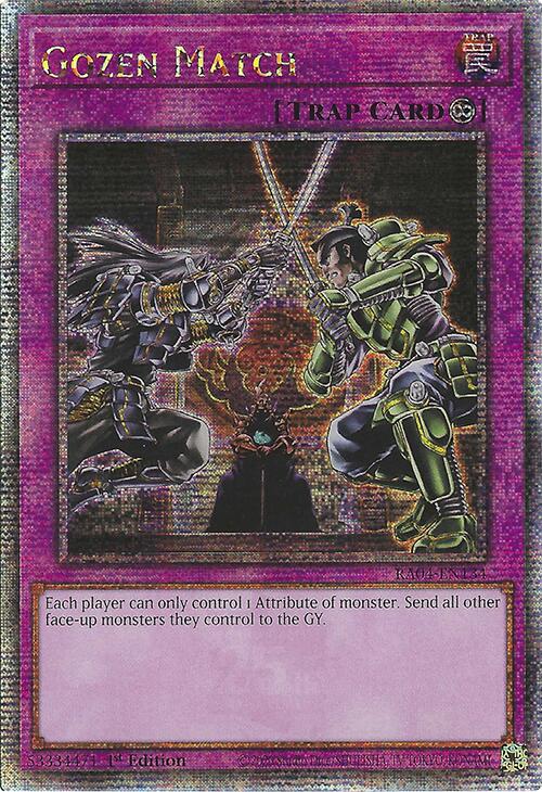 Gozen Match [RA04-EN134] Quarter Century Secret Rare | GnG Games