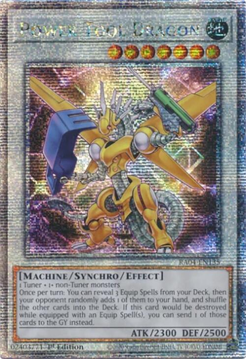 Power Tool Dragon [RA04-EN135] Quarter Century Secret Rare | GnG Games