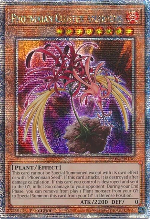 Phoenixian Cluster Amaryllis [RA04-EN136] Quarter Century Secret Rare | GnG Games