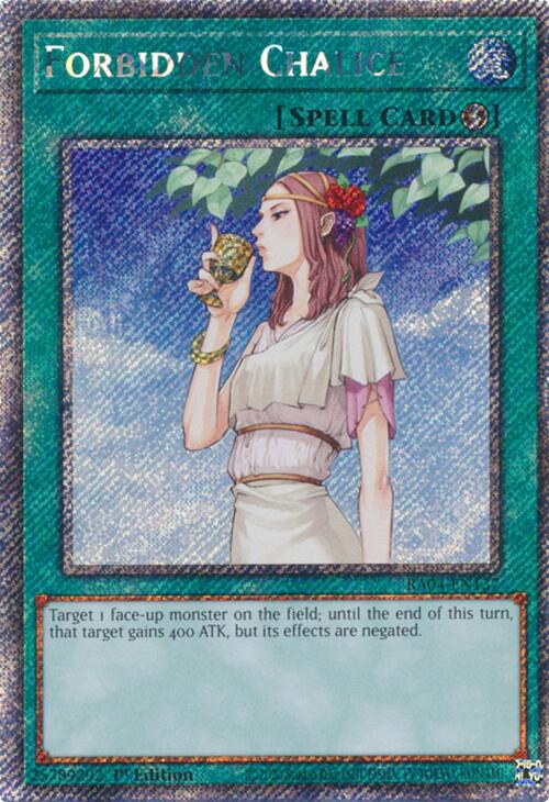Forbidden Chalice [RA04-EN137] Platinum Secret Rare | GnG Games