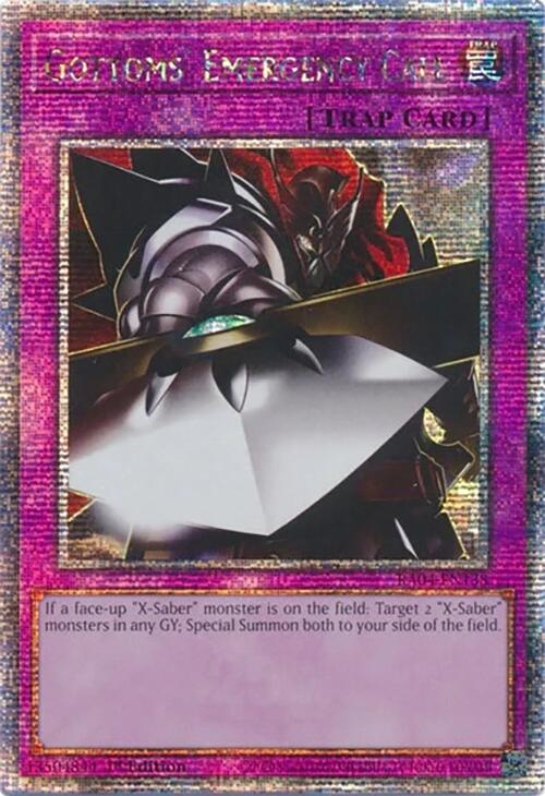 Gottoms' Emergency Call [RA04-EN138] Quarter Century Secret Rare | GnG Games