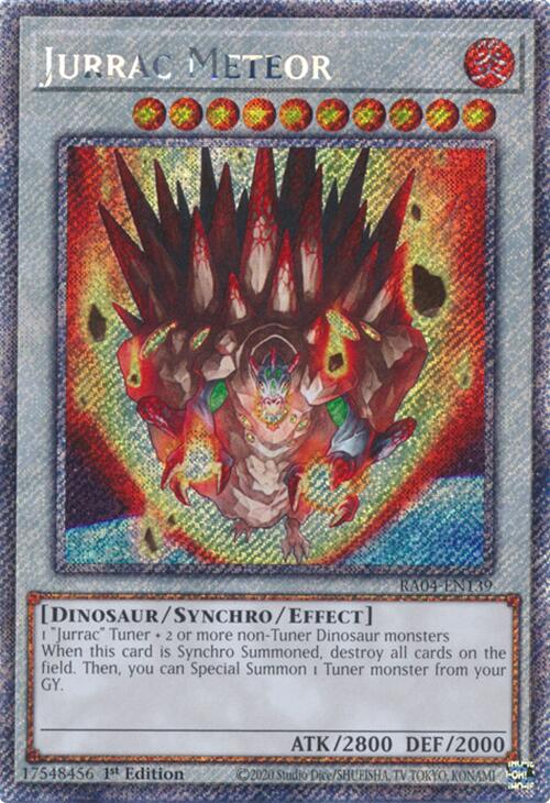 Jurrac Meteor [RA04-EN139] Platinum Secret Rare | GnG Games