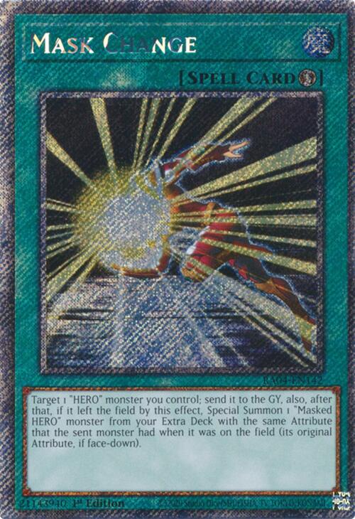 Mask Change [RA04-EN142] Platinum Secret Rare | GnG Games