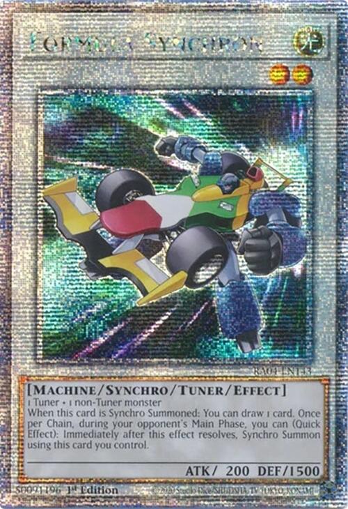 Formula Synchron [RA04-EN143] Quarter Century Secret Rare | GnG Games