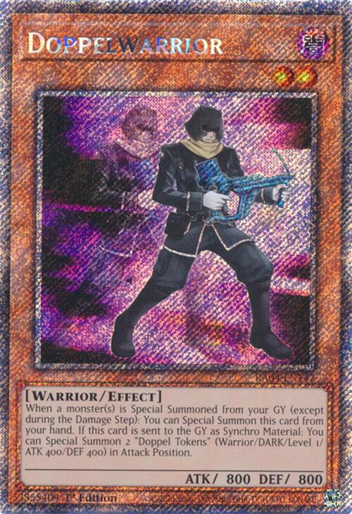 Doppelwarrior [RA04-EN147] Platinum Secret Rare | GnG Games
