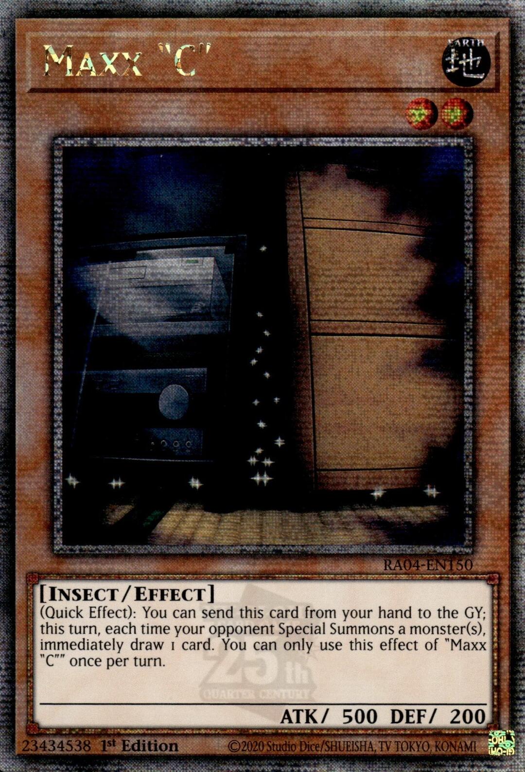 Maxx "C" [RA04-EN150] Quarter Century Secret Rare | GnG Games