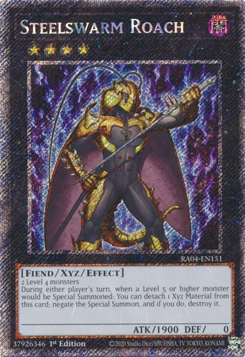 Steelswarm Roach [RA04-EN151] Platinum Secret Rare | GnG Games