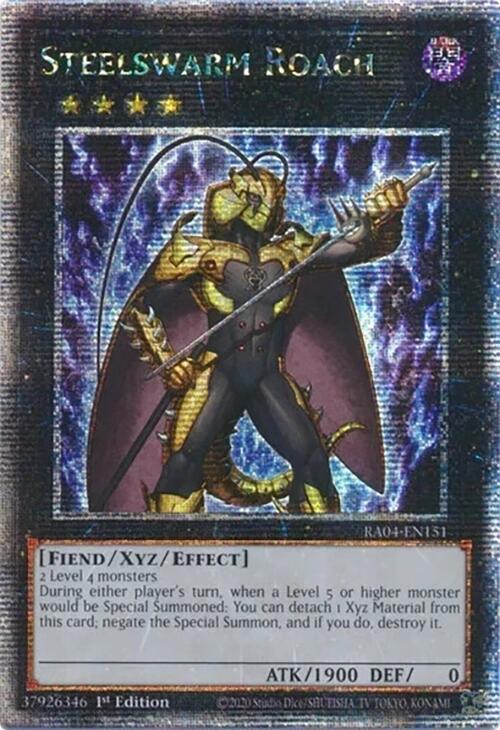 Steelswarm Roach [RA04-EN151] Quarter Century Secret Rare | GnG Games